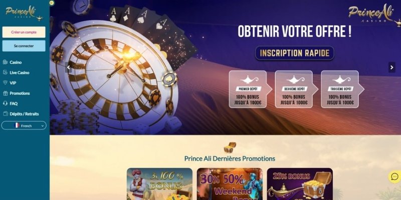Explorez prince ali casino en ligne
